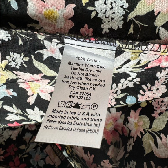 NWOT Loup Louie dark florals button down shirt on trend dopamine dressing XL new - Picture 5 of 10